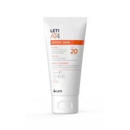 Leti Crema Hidratante facial con SPF20 para piel atópica y/o seca