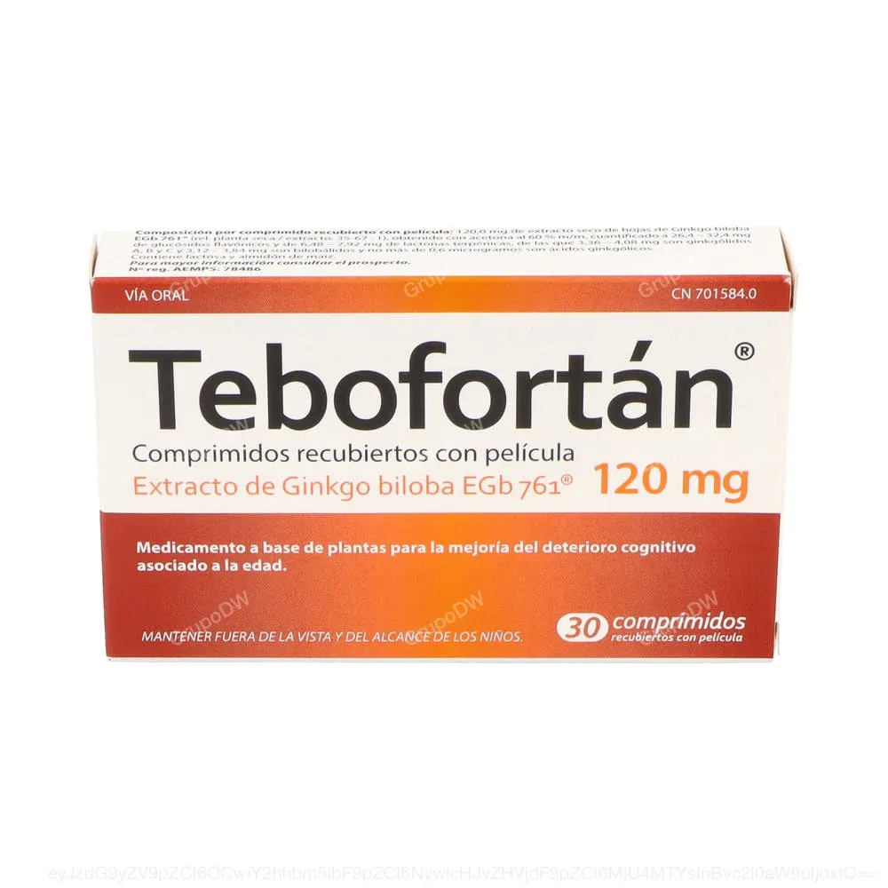 TEBOFORTAN 120 mg COMPRIMIDOS RECUBIERTOS CON PELICULA, 30 comprimidos