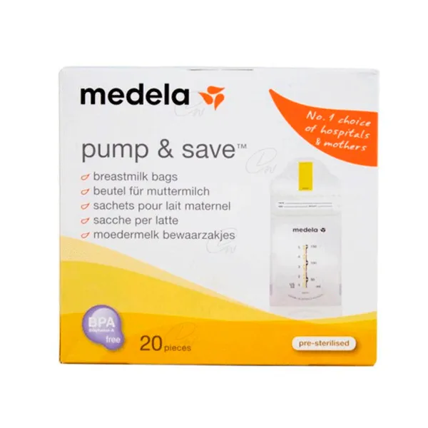 BOLSAS PARA LECHE MATERNA 0 BPA 20 U