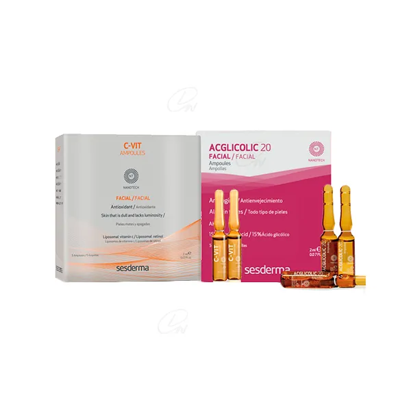 ACGLICOLIC + C-VIT 2 AMPOLLAS SESDERMA
