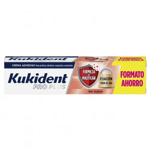 Kukident pro plus firmeza al masticar 1 envase 60 g sabor neutro