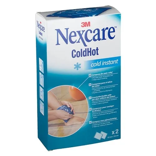 3m nexcare instant - coldhot aplicacion de frio instantaneo (2 bolsas 18 cm x 15 cm)