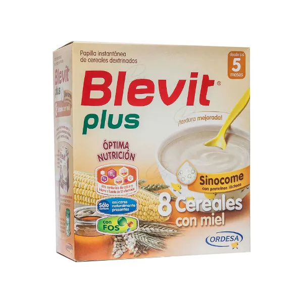 BLEVIT PLUS DUPLO 8 CEREALES BIZCOCHO Y NARANJA 600 G