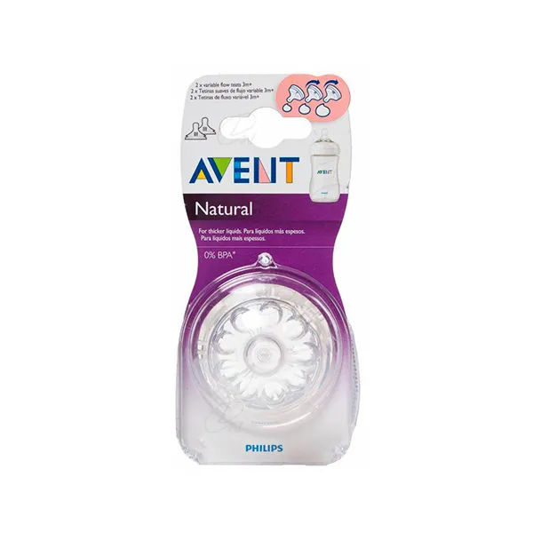 AVENT TETINA NATURAL FLUJO VARIABLE +3 M SCF 655/27