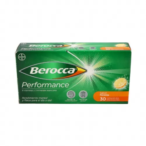 Berocca performance (30 comprimidos efervescentes sabor naranja)