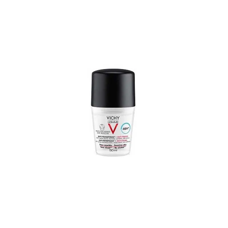 VICHY HOMME DESODORANTE ANTI- TRANSPIRANTE ANTI-MANCHAS 50 ML.