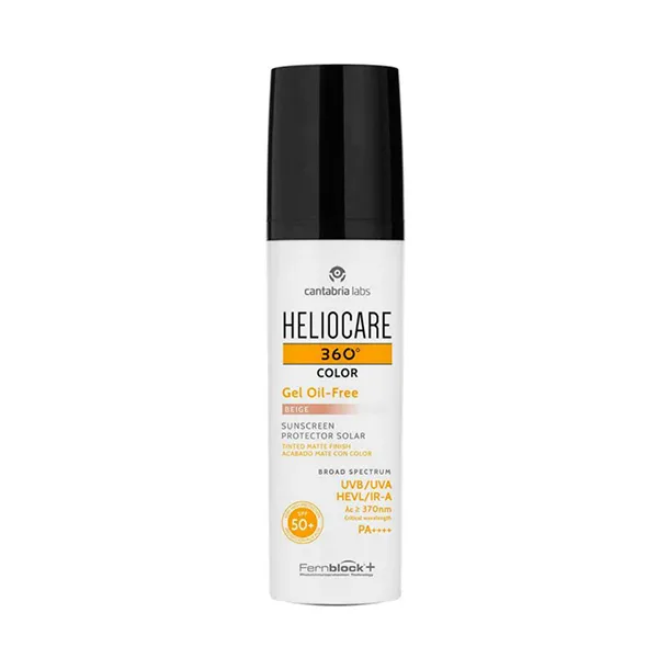 Heliocare 360ª SPF50 Color Gel Oil-Free Beige, 50 ml