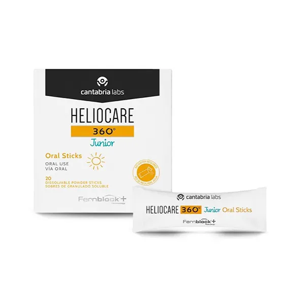 Heliocare 360º Junior Oral Sticks, 20 sobres