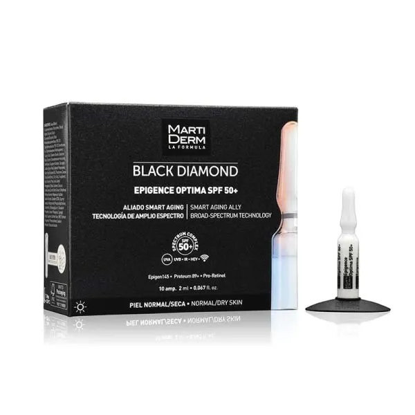 Martiderm Black Diamond Epigence Optima SPF50+, 10 ampollas
