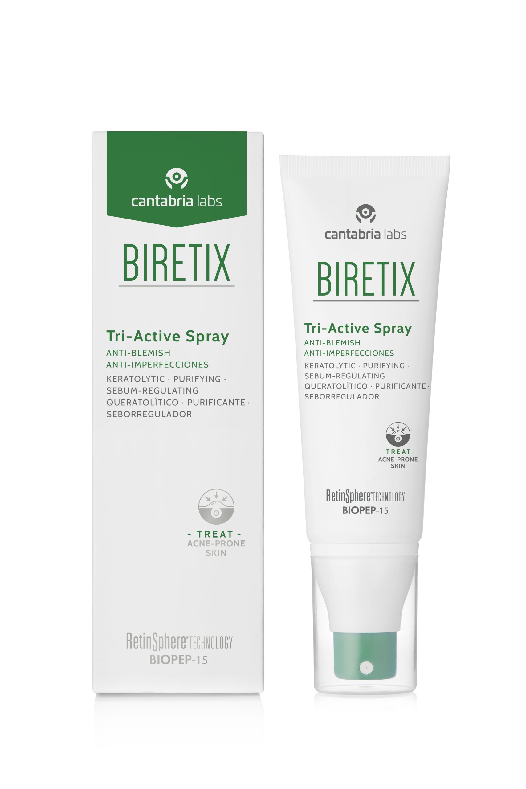 BIRETIX TRI ACTIVE SPRAY ANTI-IMPERFECCIONES 100 ML.