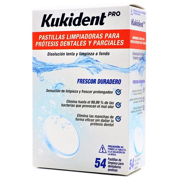 Kukident 54 Pastillas Limpiadoras