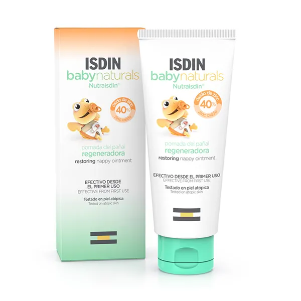 Isdin Baby Naturals Pomada de Pañal Regeneradora, 100 ml