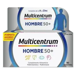 Multicentrum Hombre 50+ Complemento Alimenticio Multivitamínico y Multimineral