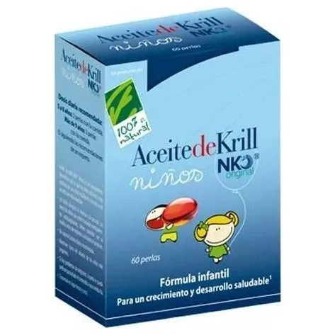 100% Natural Aceite De Krill Nko Original Niños 60 Perlas
