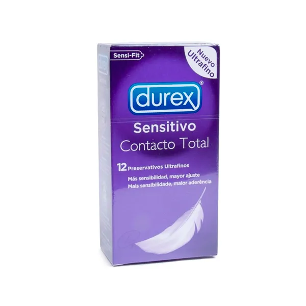DUREX SENSITIVO CONTACTO TOTAL 12 UDS