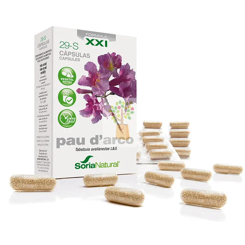 29-S PUA DE ARCO FORMULA XXI 30 CAPSULAS SORIA NATURAL