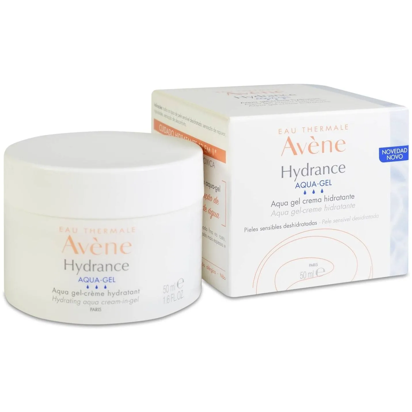 Avène Hydrance Aqua Gel Crema Hidratante, 50 Ml