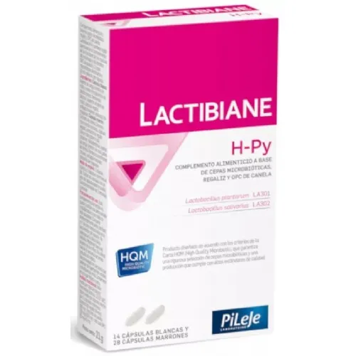 Lactibiane hpy (14 capsulas blancas + 28 capsulas marrones)
