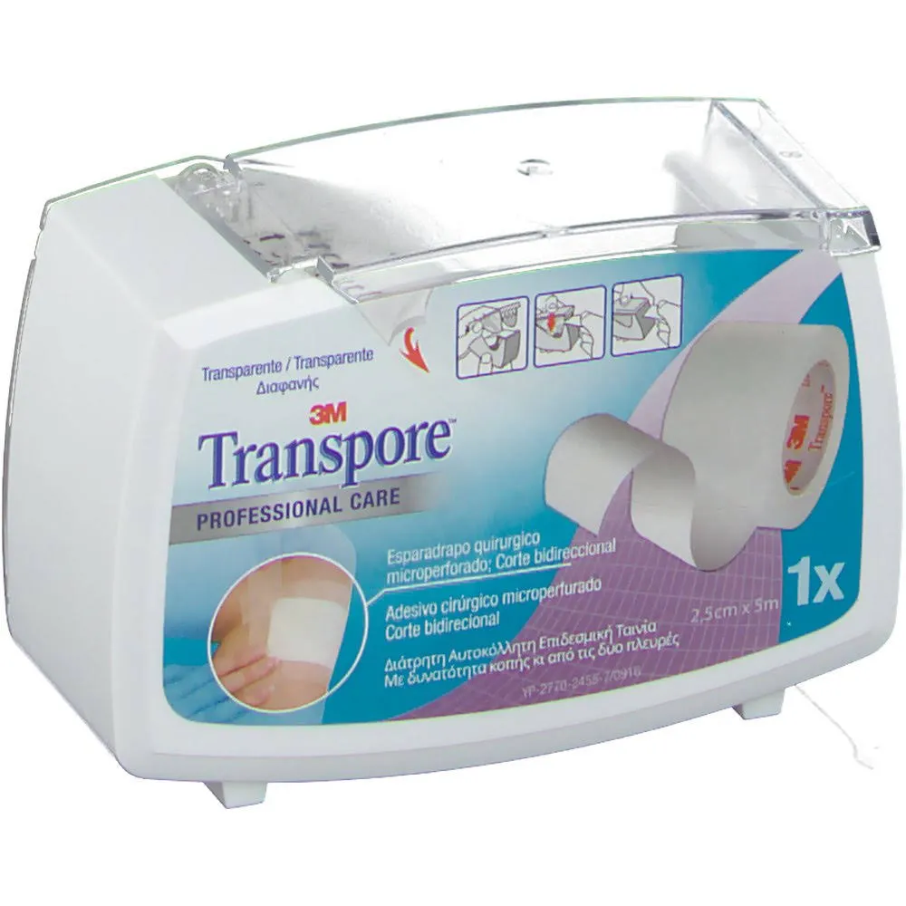 3M Esparadrapo Transpore 5 x 2,5