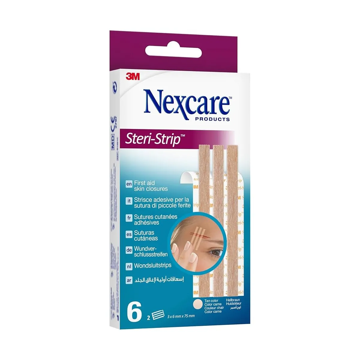 3M Nexcare Steril-Strip Color Carne