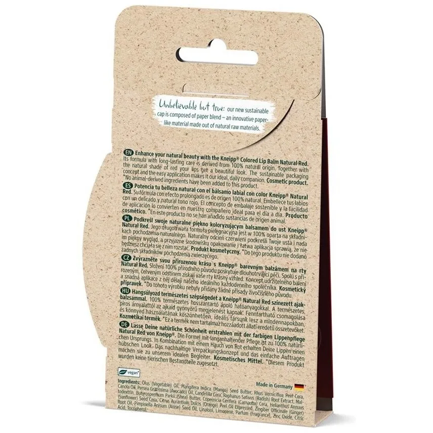 Kneipp Bálsamo Labial Natural Rojo 3_5G