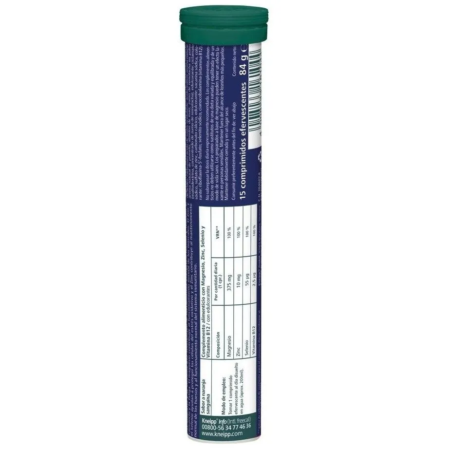 Kneipp Magnasio 375 +Energy, 15 Comprimidos