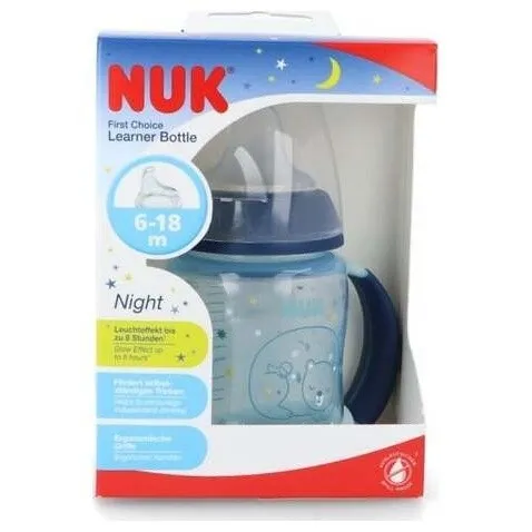 Nuk Biberón Silicona First Choice Entrena Night 6-18M 150Ml