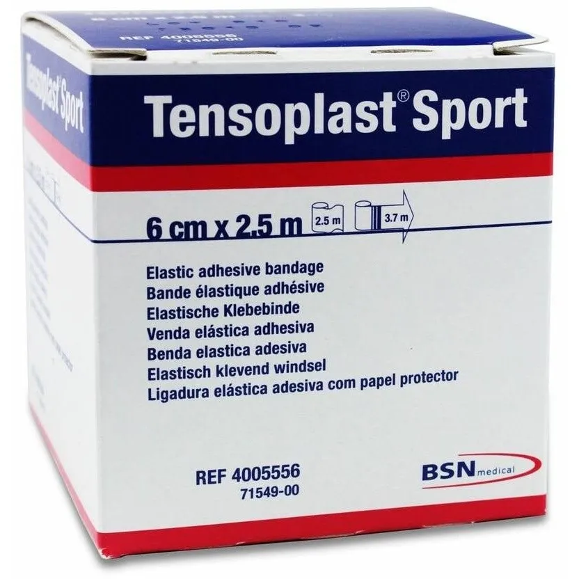 Tensoplast Sport Venda Elástica Adhesiva 6 Cm X 2,5 M, 1 Ud