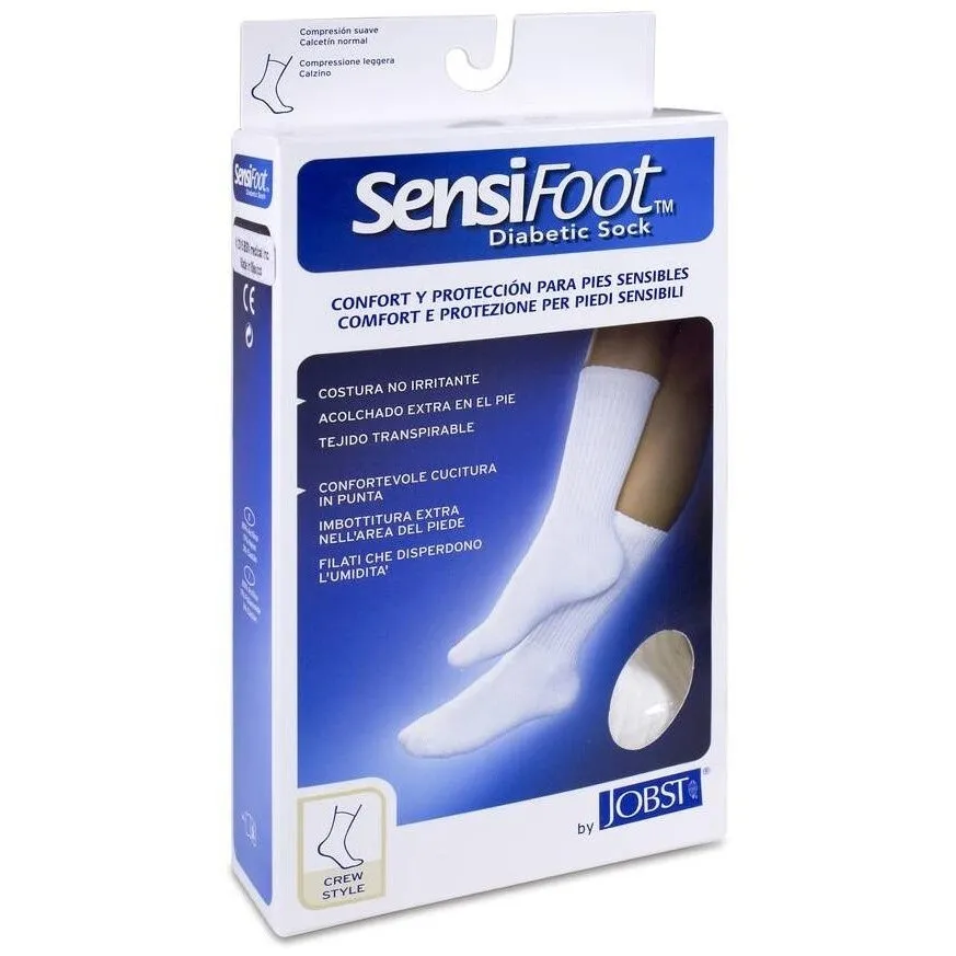 Jobst Sensifoot Normal Blanco Talla S, 2 Unidades