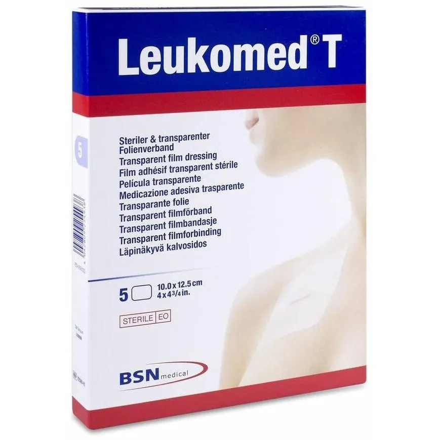 Leukomed T Apósito Transparente 10 X 12,5 Cm, 5 Uds
