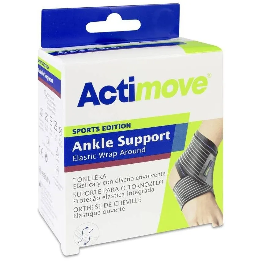Actimove Tobillera Elástica Con Cincha Estabilizadora Talla S, 1 Unidad