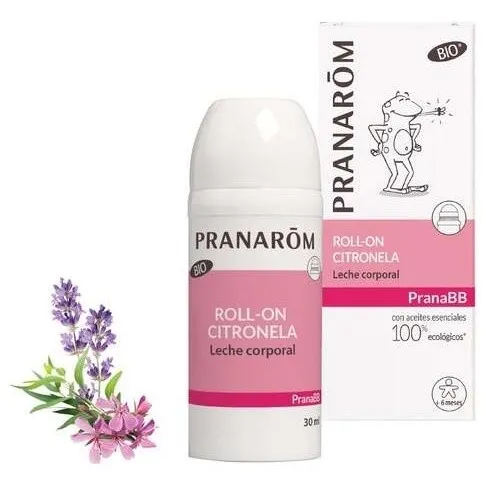 Pranarôm Pranabb Roll-On Citronela Leche Corporal Bio 30Ml