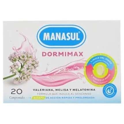Manasul Dormimax Con Melatonina 20 Tabletas