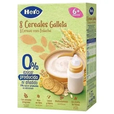 Hero Baby Papilla 8 Cereales Con Galleta 340G