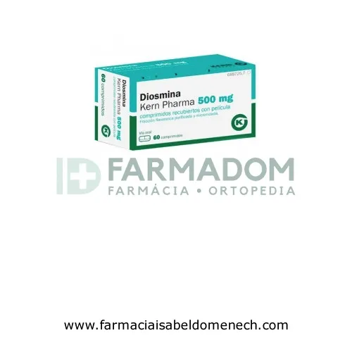 DIOSMINA KERN PHARMA 500 mg COMPRIMIDOS RECUBIERTOS CON PELICULA , 60 comprimidos