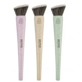 Beter Natural Fiber Brocha Flat Top Kabuki Maquillaje Fluido