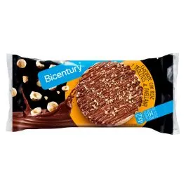 Bicentury Tortitas de Arroz con Chocolate con Leche y Avellanas