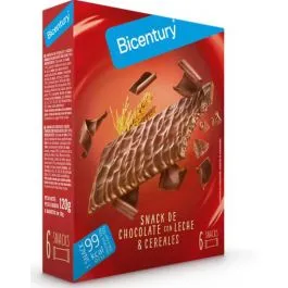 Bicentury Sarialis Barritas Saciantes de Cereales con Chocolate con Leche
