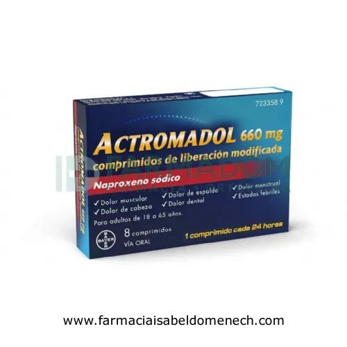 ACTROMADOL 660 MG COMPRIMIDOS DE LIBERACIÓN MODIFICADA 8 comprimidos