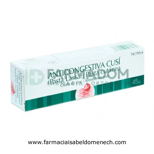 ANTICONGESTIVA CUSI (PASTA LASSAR) , 1 tubo de 45 g