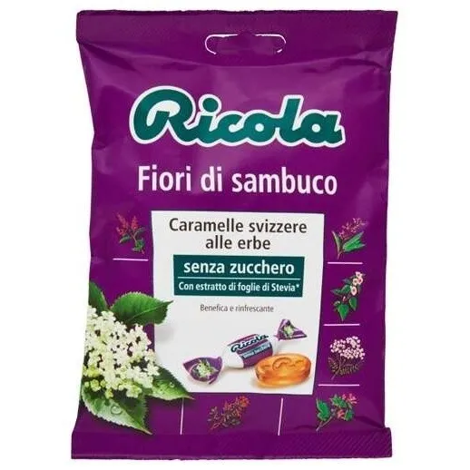 Ricola Caramelos De Flores De Saúco Sin Azúcar 70G