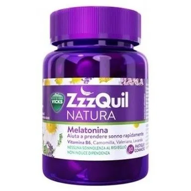 Zzzquil Natura Gummies Plátano Y Mango De Melatonina 1Mg Y Valeriana 60U.