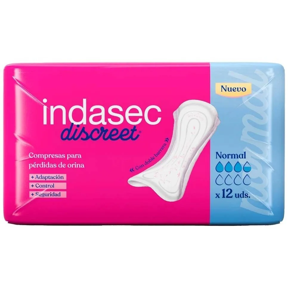 Indasec Discreet Indabox Maxi Compresas Para Pérdidas De Orina 15U