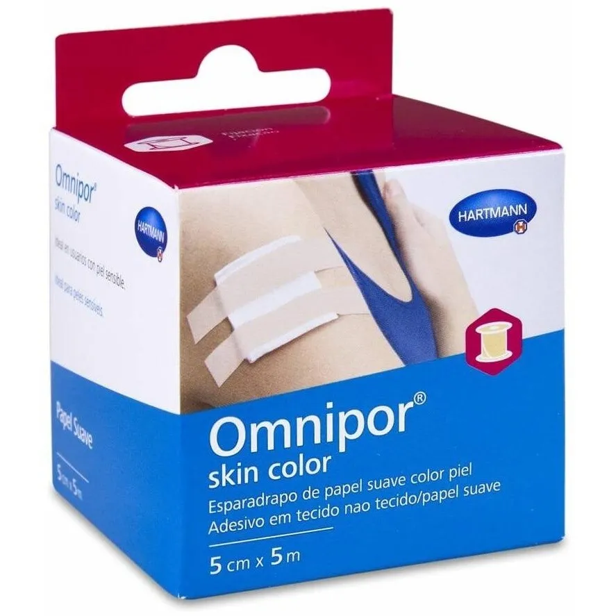 Omnipor Esparadrapo Hipoalergenico Skin Color 5 Cm X 5 M