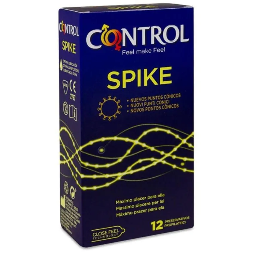 Control Preservativos Spike, 12 Uds