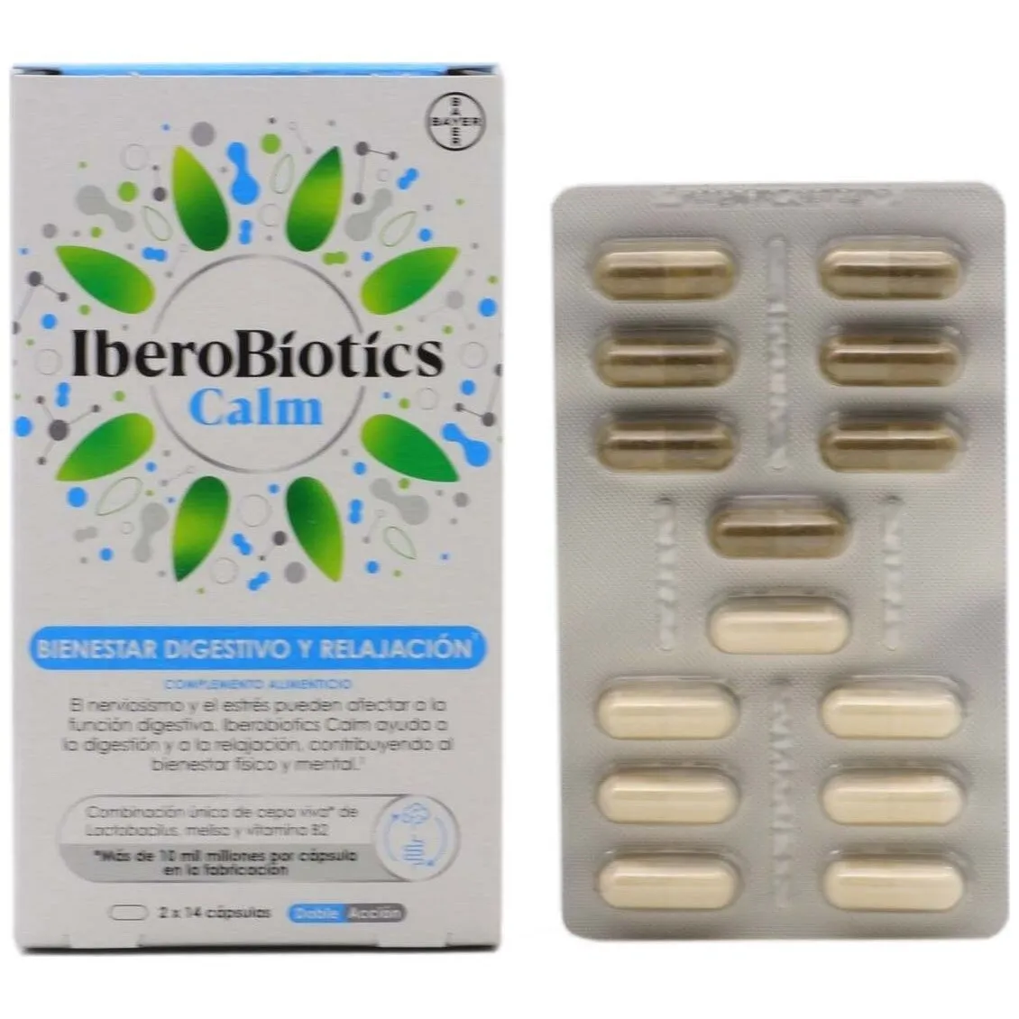 Bayer Iberobiotics Calm Para La Salud Intestinal En Cápsulas