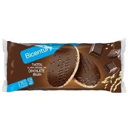 Bicentury Tortitas de Arroz Integral con Chocolate Negro