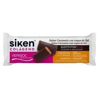 Siken Sustitutivo Colageno Barritas Caramelo Sal 40G