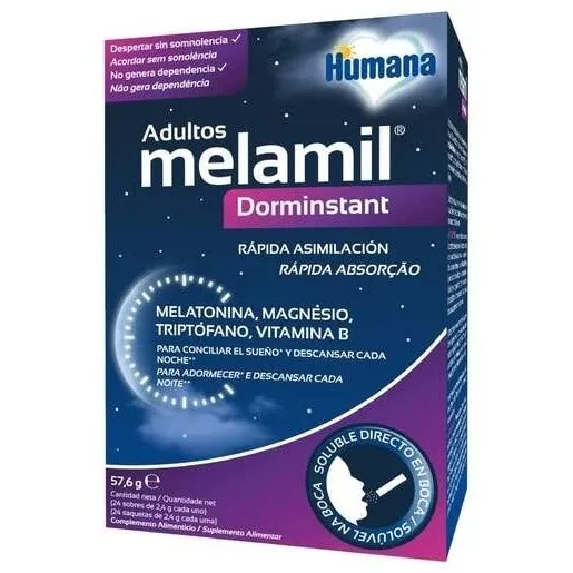 Melamil Dorminstant Adultos Complemento Alimenticio En Sobres.