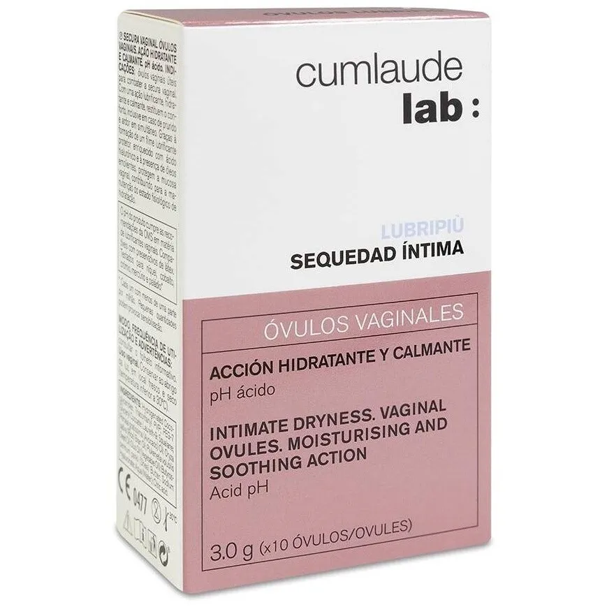 Cumlaude Lab Lubripiù Sequedad Íntima Óvulos Vaginales 10Uds